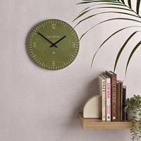 Interval Resin Wall Clock 30cm, Olive
