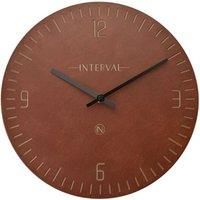 Resin Wall Clock 30cm - Oxblood
