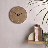 Interval Resin Wall Clock 30cm, Brown