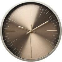 Interval Bronze Metal Wall Clock - 35Cm
