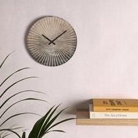 Interval Silver Metal Wall Clock
