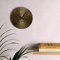 Metal Wall Clock 30cm - Antique Brass