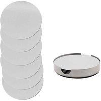 Harvey Makin 6 Piece Coaster Set - Stainless Steel, Silver