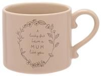 Widdop Moments Stoneware Ceramic Mum Mug - Mum Like You Mug - White Colour - Coffee Mug Tea Hot Drinks - Approx 350ml - Gift for Mum Birthday Mother/'s Day Present