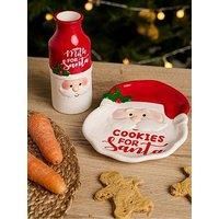 The Seasonal Gift Co Christmas Eve Milk And Cookies Set