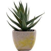 Country Living Artificial Succulent in Grey Plant Pot