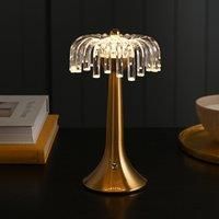Hestia LED Rechargeable Touch Table Lamp - Brass