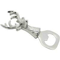 Stag Shaped Bottle Opener, Silver