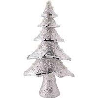 The Seasonal Gift Co. Disco Tiled Christmas Tree Ornament, Silver