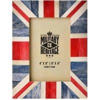Military Hertitage Military Heritage Union Jack Photo Frame 4inch X 6inch, Blue