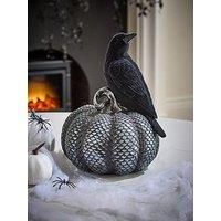 Hocus Pocus Crow On A Pumpkin Halloween Decoration