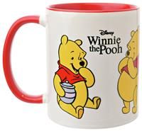 Widdop and Co. - Disney Winnie The Pooh Mug - Red/White Tea & Coffee Glazed Stoneware Icons & Villains Drinking Cup - Officially Licensed Disney Merchendise (325ml / 11.4oz).