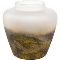 Hestia Glass Decorative Wide Rimmed Vase