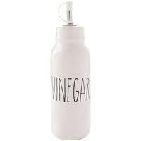 Widdop and Co Hestia White Dolomite Servewear Set - Vinegar Bottle 23cm x 7cm x 7cm - Contemporary Stylish Tableware - Lovely Gift Idea Housewarming Dining Dishes Serving