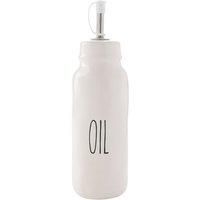Widdop and Co Hestia White Dolomite Servewear Set - Oil Bottle 23cm x 7cm x 7cm - Contemporary Stylish Tableware - Lovely Gift Idea Housewarming Dining Dishes Serving