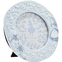 Disney – Alice In Wonderland – 4 x 4£ Glazed Ceramic Single Aperture Round Photo Frame – Alice & Mad Hatter Roses Motif – Officially Licensed Disney Merchandise – Home Decor/Homeware Movie Theme.