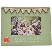 Memories Green Bunting Photo Frame