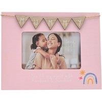 Mummy Pink Bunting Photo Frame