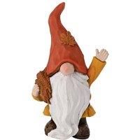 Autumn Gnome Holding Wheat Ornament