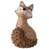 Country Living Country Living Wood Effect Resin Fox - Large