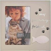 Personalised 'My Furry Friend' Fish Icon Photo Frame 4" x 6" Cat add pet's name