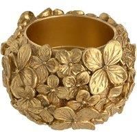 Hestia Gold Flower Tealight Holder