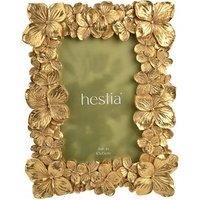 Hestia Gold Flower Photo Frame