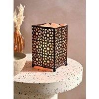 Serenity Himalayan Salt Lamp Basket - Moroccan Style