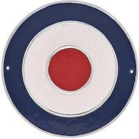 Raf Logo Cast Aluminium Plaque, Blue