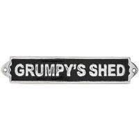 Harvey Makin Sign - Grumpy's Shed, Silver