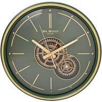 Widdop Double Moving Gear Wall Clock