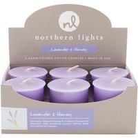 Northern Lights Set of 6 Lavender and Honey Votive Candles