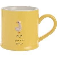 Celebrations - Love Life - /'Mum You are Lovely/' Mother/'s Day Ceramic Mug - Kitchen Gifting and Homeware for Tea, Coffee & Hot Drinks - 330ml / 11.15oz.
