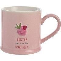 Love Life Embossed Mug - Sister