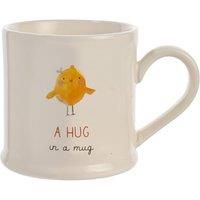 Stoneware Mug Chick 'Hug in a Mug' Love Life Hug Embossed