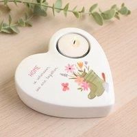 Love Life Ceramic Tea Light Candle Holder Home