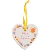 Love Life Ceramic Hanging Heart Plaque - Mummy