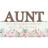 The Cottage Garden Aunt Word Plaque