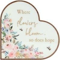 The Cottage Garden Hope Heart Plaque