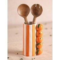 Hestia Orange Striped Vase