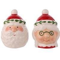 The Christmas Gift Co Santa & Friends Ceramic Salt And Pepper Pots - Mr & Mrs Claus