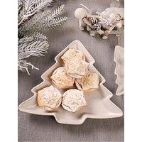 The Christmas Gift Co 26Cm Tree Shaped Porcelain Plate