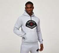Zavetti Canada Botticini Mesh Overhead Hoodie - Grey - Size XS
