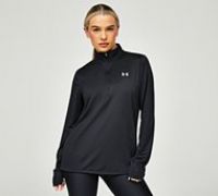 Under Armour Womens Tech Twist Half Zip T-Shirt - Black - Size XS