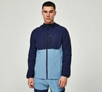 Zavetti Canada Vosso Woven Zip Through Hoodie - Blue - Size XS