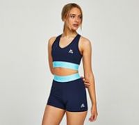 Montirex Womens Icon Contrast Bra Top - Blue - Size L