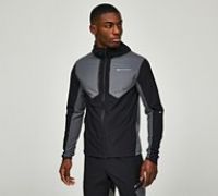 Monterrain Dynamic Woven Running Hoodie - Black - Size XL