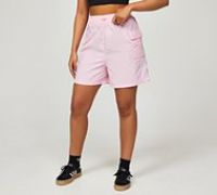 adidas Originals Womens 3 Stripe Cargo Short - Pink - Size XS