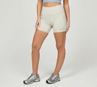 Monterrain Womens Altitude 4 Inch Running Short - Beige - Size L