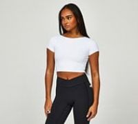 Forena Womens Smooth Like Butter Baby T-Shirt - White - Size L